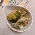 ともえcook's cooksnap of when they made オクラとブロッコリーの梅ごまマヨ和え.