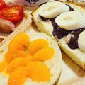 choco831's cooksnap of when they made みかんのっけ♡幸せトースト.