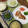 ぐりtoぐら's cooksnap of when they made モロヘイヤと長芋の梅和え.