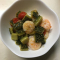 クック78R779☆'s cooksnap of when they made エビとゴーヤとトマトのアヒージョ炒め.
