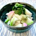 お料理ニャロメ's cooksnap of when they made 叩き長芋とちくわのわさび醤油.