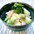 お料理ニャロメ's cooksnap of when they made 叩き長芋とちくわのわさび醤油.