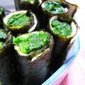 mikkusan's cooksnap of when they made *ほうれん草のﾉﾘﾉﾘ♪ﾁｰｽﾞ巻き*.