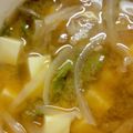 ひまわり６号's cooksnap of when they made 簡単！豆腐と新玉葱のお味噌汁.