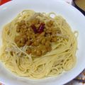 ことあや☆ママ's cooksnap of when they made 簡単激うま☆にんにく香る納豆スパ.