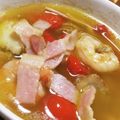たんたん　's cooksnap of when they made フライパンで簡単☆タコと海老のアヒージョ.