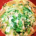 ceylon_woo's cooksnap of when they made 簡単。豆苗と油揚げの卵とじ.