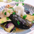オウジリリノエ's cooksnap of when they made 【めんつゆで】❀なすと豚肉の煮浸し❀.
