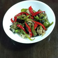 蛇口から生ビール's cooksnap of when they made 母直伝！豚肉と茄子とピーマンの甘辛炒め.