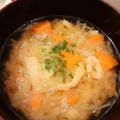 みれいく's cooksnap of when they made キャベツ・にんじん・油揚げの味噌汁.