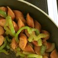 ダブル虹's cooksnap of when they made 簡単！ウインナーとピーマンのカレー炒め♪.