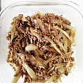 山のきぶどう's cooksnap of when they made 作り置き☆ごぼうと豚挽き肉の甘辛☆.
