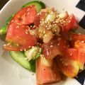 ベティ３'s cooksnap of when they made きゅうりとトマトの中華サラダ☆.