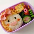 ほろぴ's cooksnap of when they made 簡単★幼稚園お弁当 スパゲティ頭の女の子.