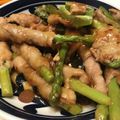 花花里's cooksnap of when they made 簡単♡アスパラの甘辛肉巻き.