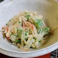 古賀竜一's cooksnap of when they made オクラとカニカマのごまマヨサラダ.