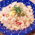 あーこ姐's cooksnap of when they made しらすとキャベツカニカマ卵チャーハン.