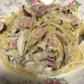 feel872's cooksnap of when they made きのことベーコンの和風クリームパスタ☆.