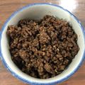 ちをりん's cooksnap of when they made 合い挽き肉の甘辛ごま入り　肉そぼろ.