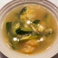 むらさきはなな's cooksnap of when they made キュウリの新食べ方シーフードと卵のスープ.