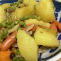ma2kaboch's cooksnap of when they made グリンピース新じゃがいものソーセージ炒め.
