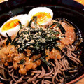 ビビ♡'s cooksnap of when they made 梅とシソと納豆 de 冷たいお蕎麦.