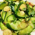 azbjbn's cooksnap of when they made きゅうりと香味野菜の胡麻味噌ナムル.
