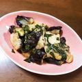 mikutasu's cooksnap of when they made 茄子と鶏ムネ肉の大葉醤油炒め.