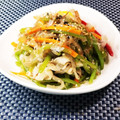 辰夫女子's cooksnap of when they made さつまいもの茎と豚肉のおかかゴマ炒め.