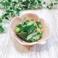 Satoco❋'s cooksnap of when they made オクラと甘酢漬け茗荷の和え物.