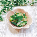 Satoco❋'s cooksnap of when they made オクラと甘酢漬け茗荷の和え物.