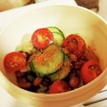 ダッフィーニーうに's cooksnap of when they made ピリ辛!!胡瓜とトマトの納豆サラダ.
