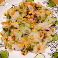 sunny147cm's cooksnap of when they made 枝豆ととうもろこしのチヂミ.