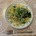  milkchoco's cooksnap of when they made きのことしらすの和風パスタ.