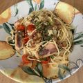 MrsOswald's cooksnap of when they made オイルサーディンと大葉のスパゲティ.