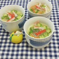 みかかめ's cooksnap of when they made かにかまとオクラの冷たいあんかけ茶碗蒸し.