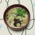 おはなすき's cooksnap of when they made なす えのき 油揚げの味噌汁.