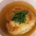 なーなちゃん's cooksnap of when they made チーズバター醤油焼きおにぎりのスープご飯.