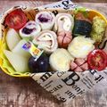 かなそま☆もぐりん's cooksnap of when they made 幼稚園 お弁当 くるくる サンドイッチ.