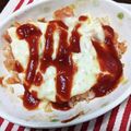 simanaga's cooksnap of when they made ケチャップご飯チーズのせ。手抜き朝ごはん.