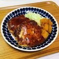 Asato★'s cooksnap of when they made ＊鶏ひき・豚ひき　ふっくらお豆腐バーグ＊.