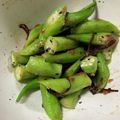 きなこＦ's cooksnap of when they made レンジで簡単♪オクラの梅塩昆布和え.