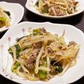 ☆あいちゃん's cooksnap of when they made もやしとほうれん草のピリ辛炒め.