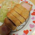 りぼんちゃん♬'s cooksnap of when they made 63℃ ロースカツ：揚げ2分！やわらか.