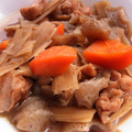女衒さん's cooksnap of when they made 鶏とごぼうと蒟蒻の炒め煮.