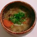 ほろぴ's cooksnap of when they made キャベツとにんじんとしめじのお味噌汁☆.