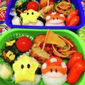 S＊mama♡'s cooksnap of when they made キャラ弁☆スター＆きのこ（マリオ）.