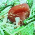 Kilaaaaaa★'s cooksnap of when they made トマトと水菜のポン酢マヨサラダ.
