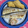 mmameco's cooksnap of when they made さんまの塩焼きに、たまにこんな大根おろし.