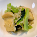 mum☆'s cooksnap of when they made 小松菜・油揚げ・えのきの煮浸し.